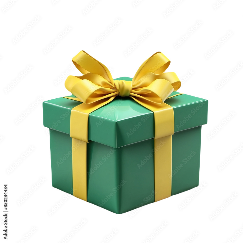 Obraz premium gift box isolated on white 