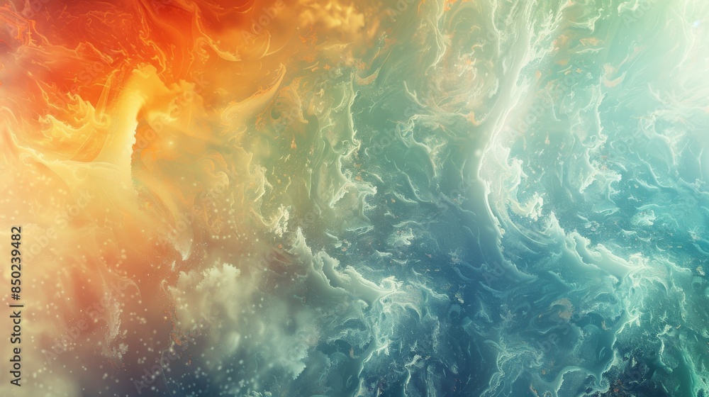 A colorful background with a blue and white swirl