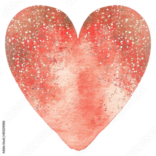 PNG Clean golg glitter heart blossom flower petal. photo