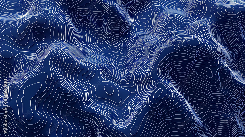 Minimal line strokes in style of isobar map, abstract background Minimal line strokes in style of isobar map, abstract background