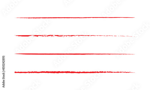 Pen brush and pencil vector strokes. Template for brush. Wave, straight, dotted, zigzag lines