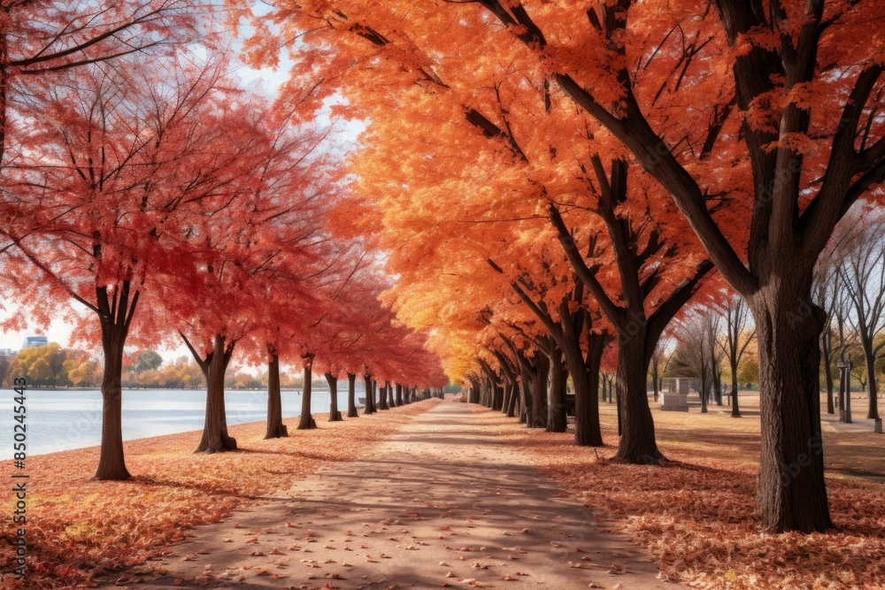 Naklejka premium City parks - Generative AI