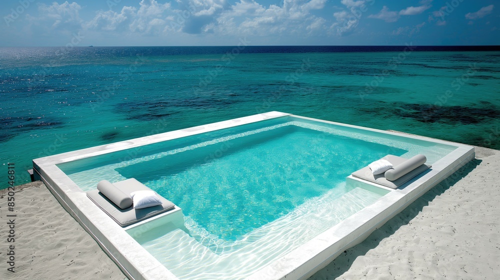 perfect clear pool with no people with transparent water and game of light perfect clear pool with no people with transparent water and game of light