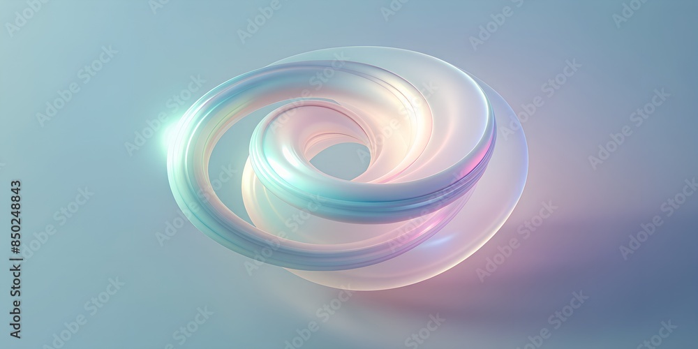 Obraz premium Clean Modern Wavy Pastel Gradient Headers, Design Elements for Website header backgrounds