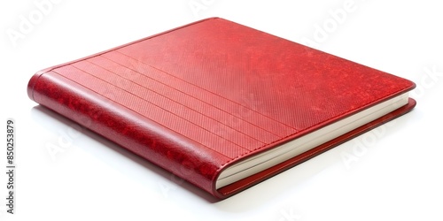single red composition notebook