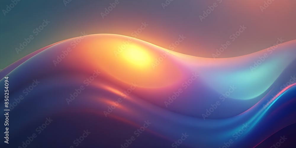 Obraz premium Clean Modern Gradient Wave Headers, Design Elements for Website header backgrounds 