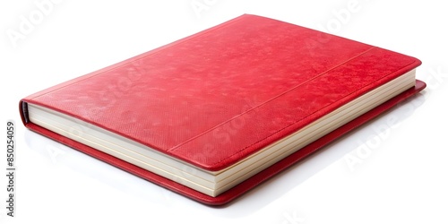 single red composition notebook