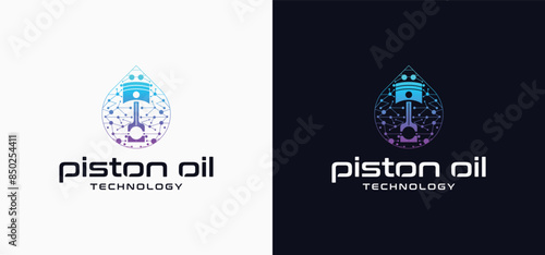 Piston technology logo, piston technology logo symbol, piston engine maintenance, piston spare parts.