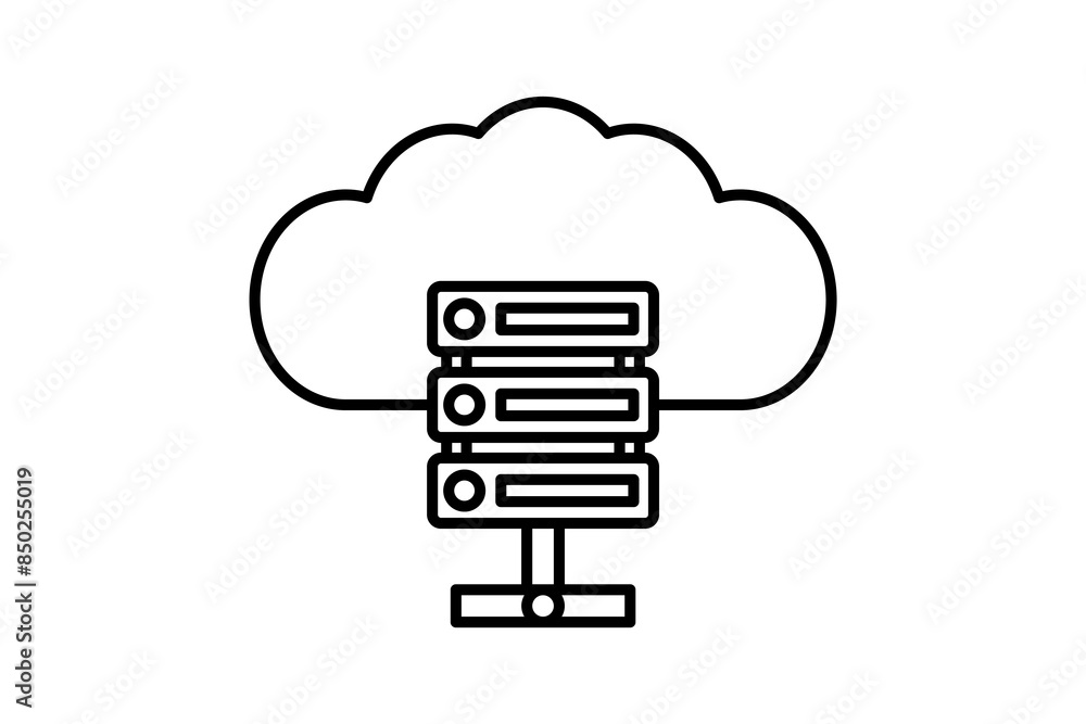 Server upload icon. icon related to cloud computing. suitable for web site, app, user interfaces, printable etc. line icon style. simple vector design editable Server upload icon. icon related to cloud computing. suitable for web site, app, user interfaces, printable etc. line icon style. simple vector design editable