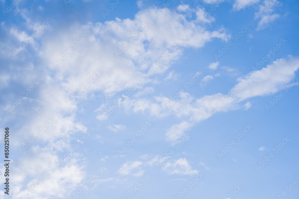 Fototapeta premium nature and landscape concept with clear sky and small cloud background