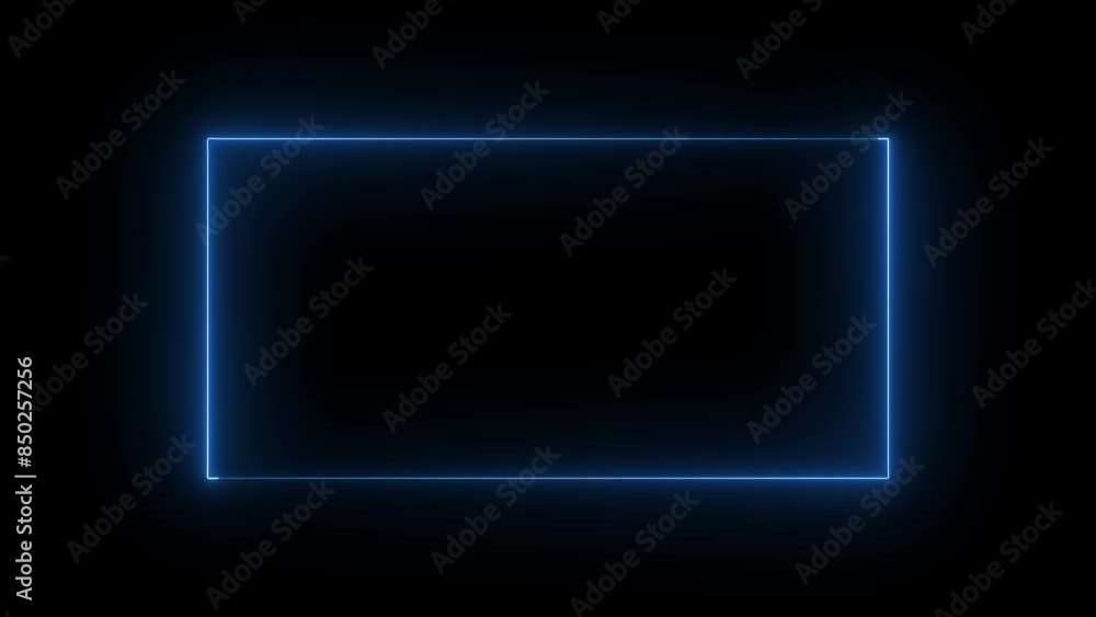 Abstract neon rectangle frame animation background. Abstract neon rectangle frame animation background.