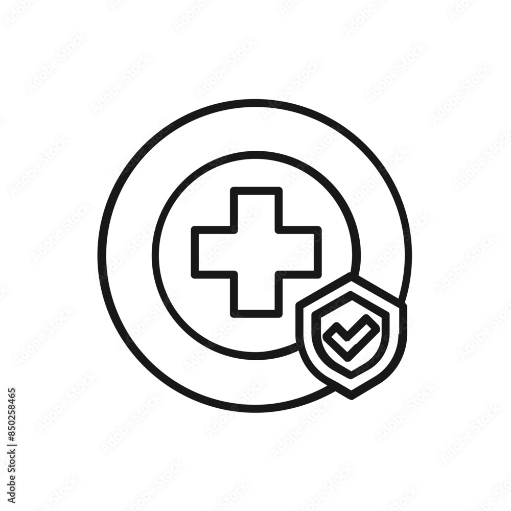 health checking icon outline design health checking icon outline design