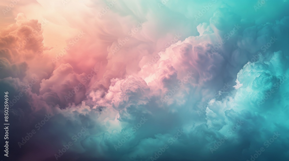 Abstract dreamy sky with colorful clouds and soft lighting, perfect for serene and imaginative visuals. Abstract dreamy sky with colorful clouds and soft lighting, perfect for serene and imaginative visuals.
