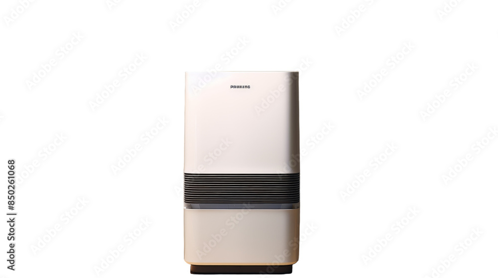 White Air Purifier on a White Background White Air Purifier on a White Background