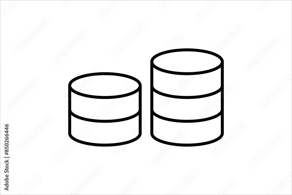 storage icon. icon related to cloud computing. suitable for web site, app, user interfaces, printable etc. line icon style. simple vector design editable storage icon. icon related to cloud computing. suitable for web site, app, user interfaces, printable etc. line icon style. simple vector design editable