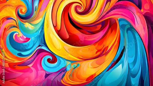 Wallpaper Mural Vibrant and Dynamic Colorful Abstract Art with Flowing Wave Patterns and Radiant Hues. Lively and Colorful Abstract Composition Featuring Fluid Wave Forms and Vibrant Hues. Colorful wave designs Torontodigital.ca