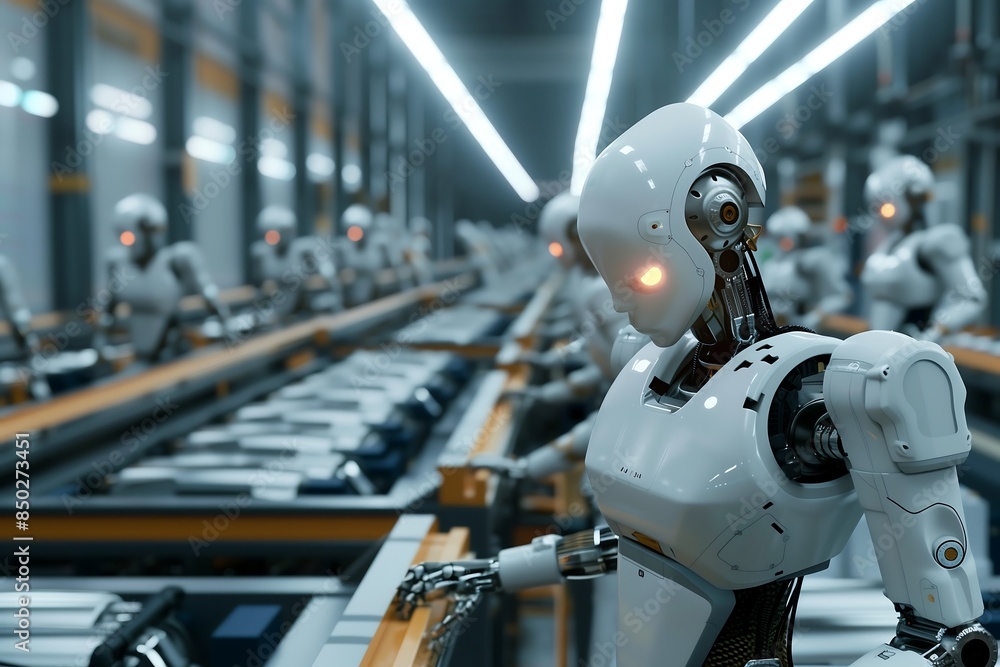Reboot arm press in machine industry Reboot arm press in machine industry