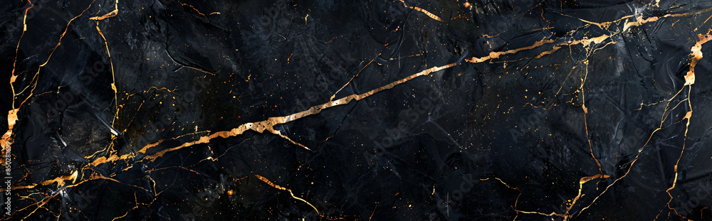 Black marble texture with golden veins, seamless pattern for design of natural stone surface Black marble texture with golden veins, seamless pattern for design of natural stone surface