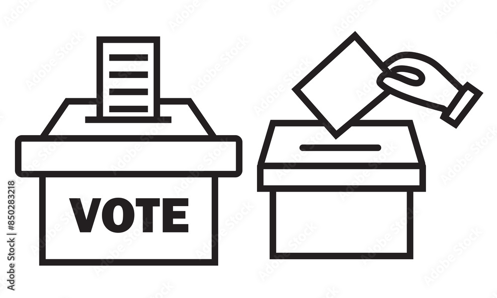 Ballot box vector icon Ballot box vector icon