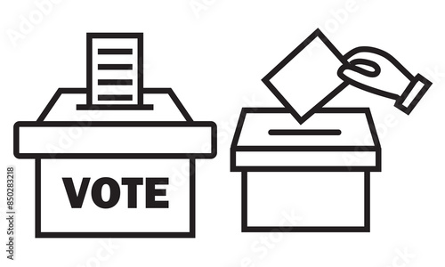 Ballot box vector icon