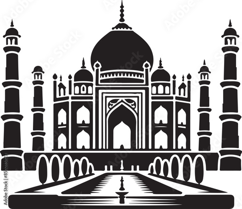 taj mahal vector