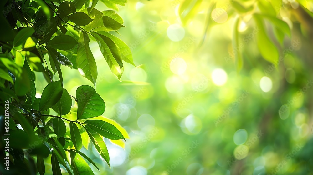 Bokeh of vivid leaves of trees in sunlight Natural green background Blurred rich greenery with copy space Abstract texture of defocused lush foliage in sunny day Backdrop of scenic nat : Generative AI Bokeh of vivid leaves of trees in sunlight Natural green background Blurred rich greenery with copy space Abstract texture of defocused lush foliage in sunny day Backdrop of scenic nat : Generative AI