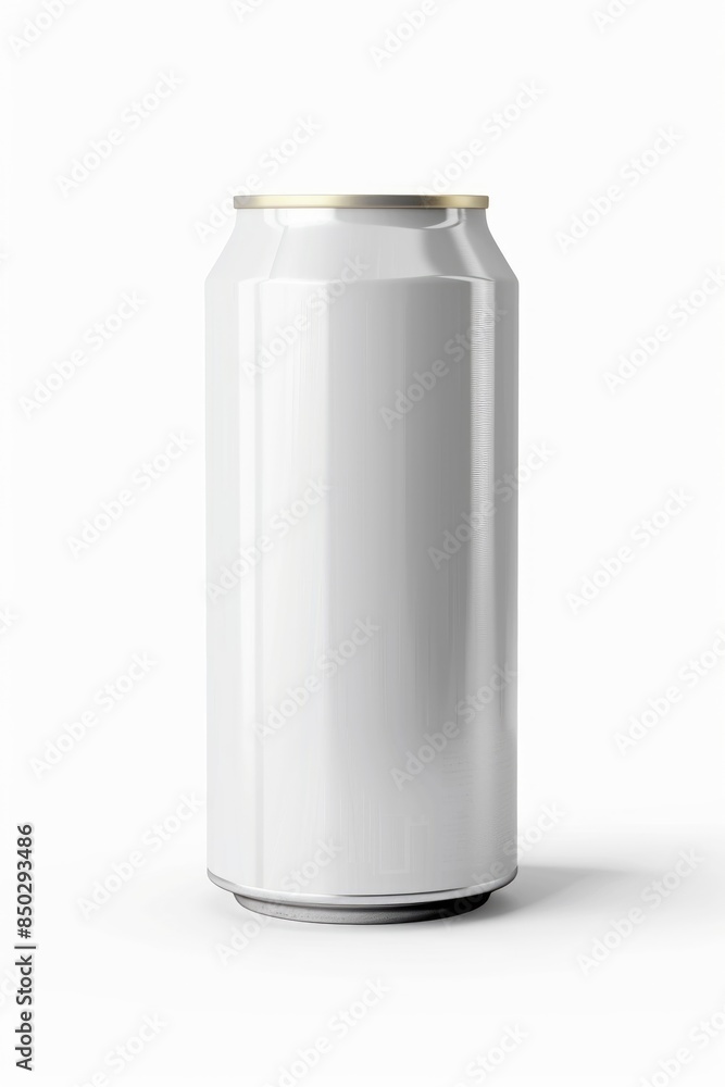 Blank Aluminum Soda Can on White Background for Brand Mockup Blank Aluminum Soda Can on White Background for Brand Mockup