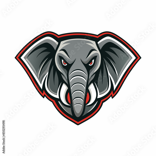 elephant head logo vector illustration svg