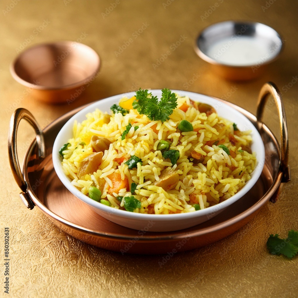 Indian food veg biryani or veg pulav Indian food veg biryani or veg pulav