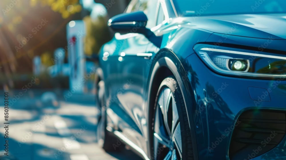 A promotional poster for solar powered EV charging stations highlighting the reduction of carbon emissions and promoting a greener future. A promotional poster for solar powered EV charging stations highlighting the reduction of carbon emissions and promoting a greener future.