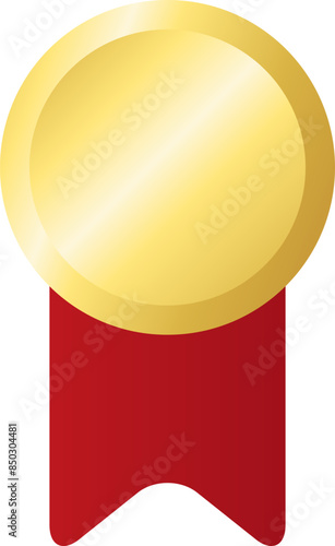 赤いリボンが下がった勲章