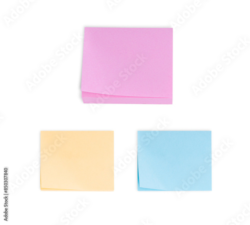 Note paper isolated on transparent background.