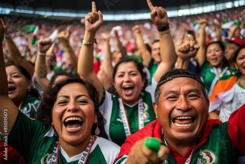 The roaring fans of Mexico - Generative AI © Sidewaypics