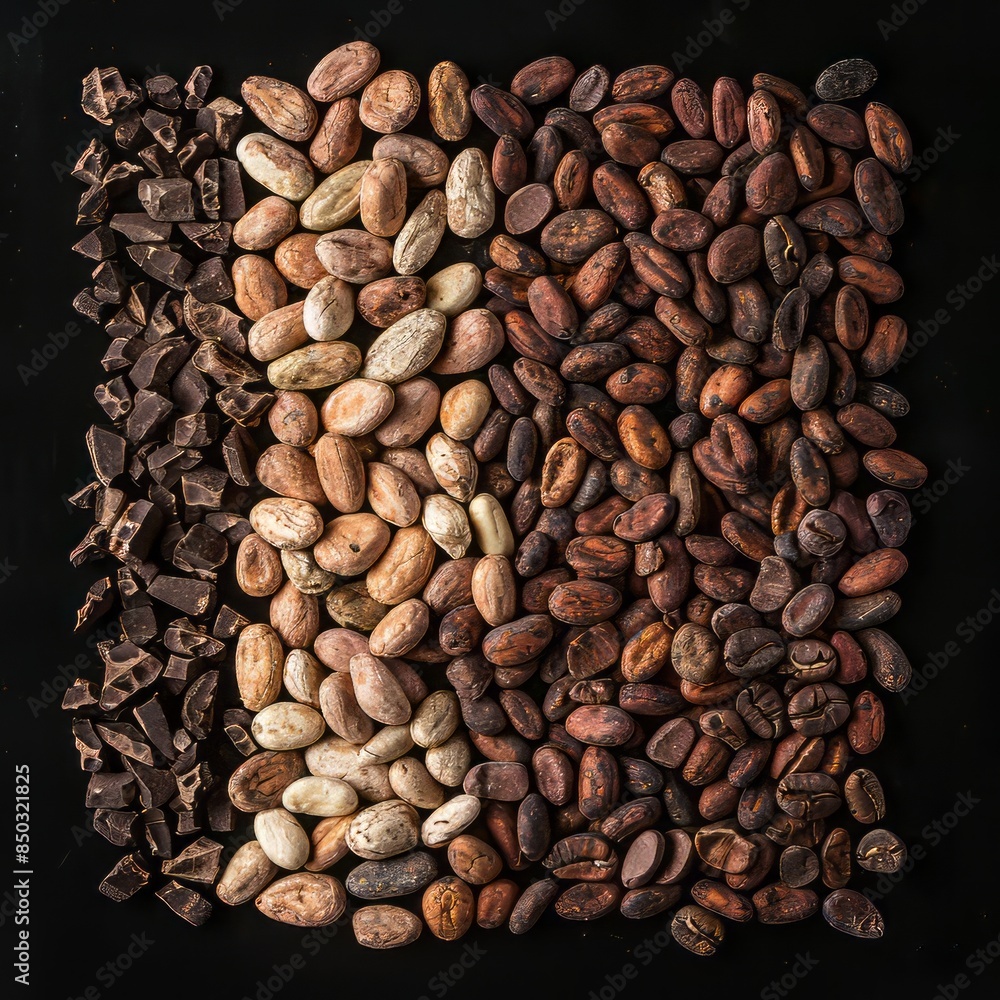 A Pile of Nuts on a Black Surface A Pile of Nuts on a Black Surface
