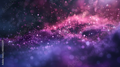 Wallpaper Mural purple, gold and black glitter vintage lights background. defocused Torontodigital.ca