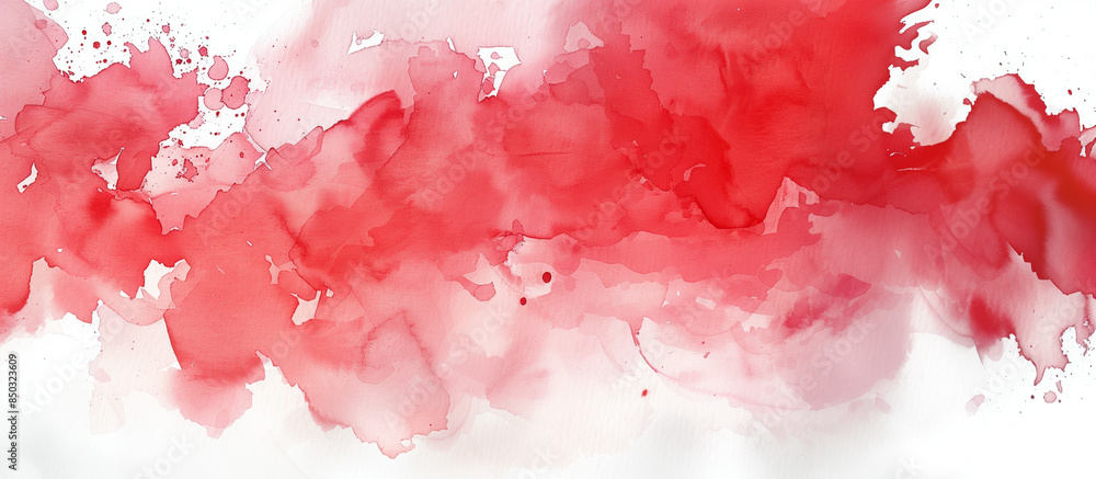Abstract red watercolor background with splashes Abstract red watercolor background with splashes