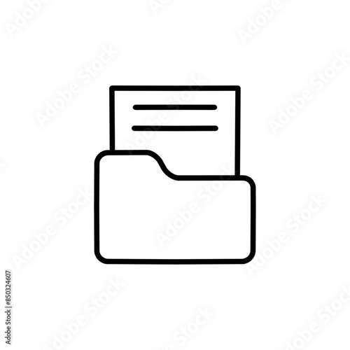 Folder vector illustration logo template for many purpose. Isolated on white background.