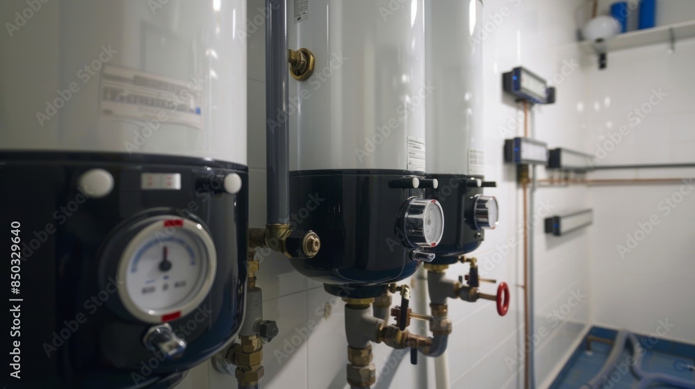 A demonstration of the solar water heaters temperature control mechanism ensuring the ideal temperature for household use. A demonstration of the solar water heaters temperature control mechanism ensuring the ideal temperature for household use.