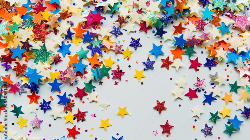 Festive Star Confetti Celebration Festive Star Confetti Celebration