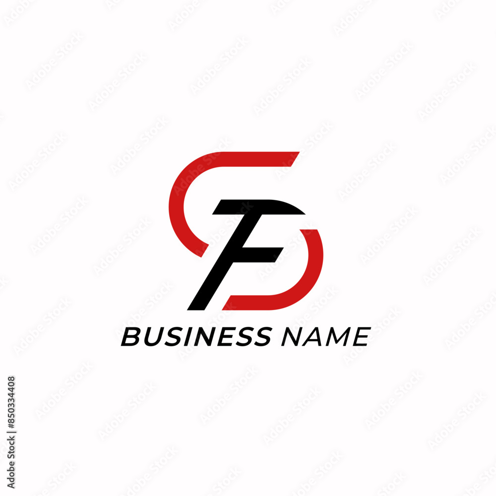 design logo creative letter S and letter F design logo creative letter S and letter F