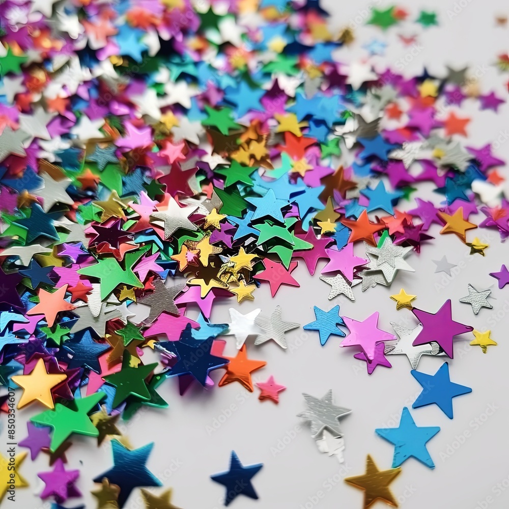 Festive Star Confetti Celebration Festive Star Confetti Celebration