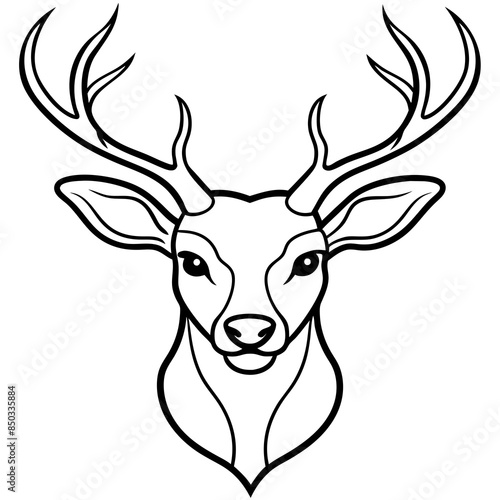 deer head vector