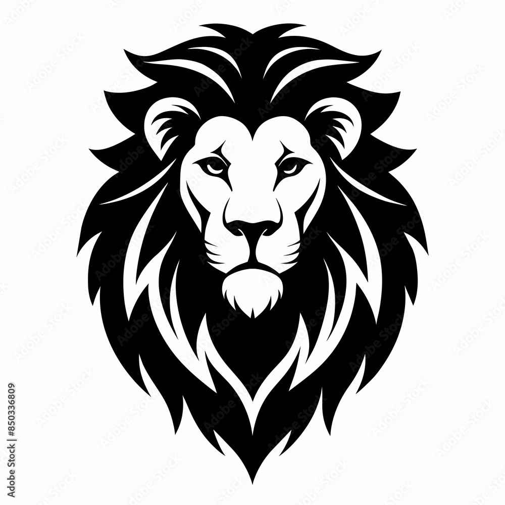 Fototapeta premium lion head vector