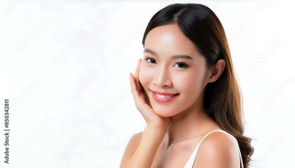 beautiful asian woman with clean fresh skin. beauty and healthy skin care concept. beautiful asian woman with clean fresh skin. beauty and healthy skin care concept.