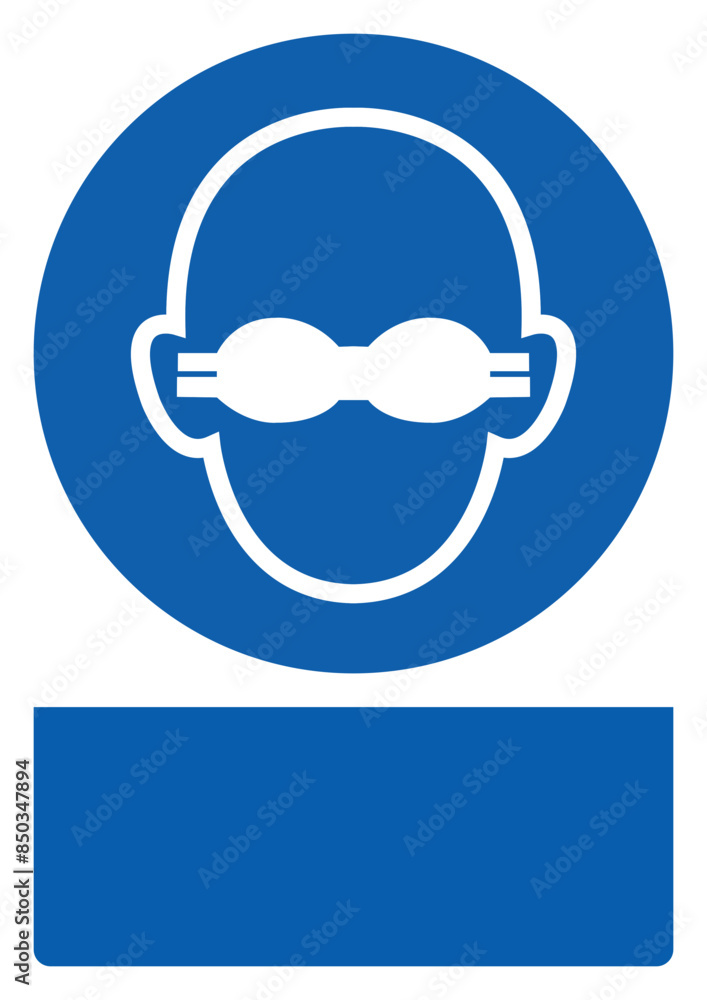 ISO mandatory safety signs wear opaque eye protection your custom message here portrait size a4/a3/a2/a1 ISO mandatory safety signs wear opaque eye protection your custom message here portrait size a4/a3/a2/a1