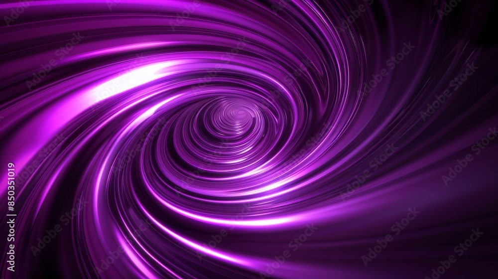 Fototapeta premium Abstract Purple Swirling Light Tunnel Background