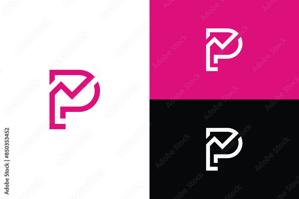 creative logo design vector letter p tech finance template creative logo design vector letter p tech finance template