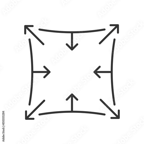Stretch Fabric Vector Icon.