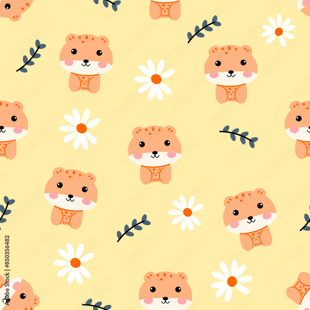 seamless pattern with lion baby seamless pattern with lion baby