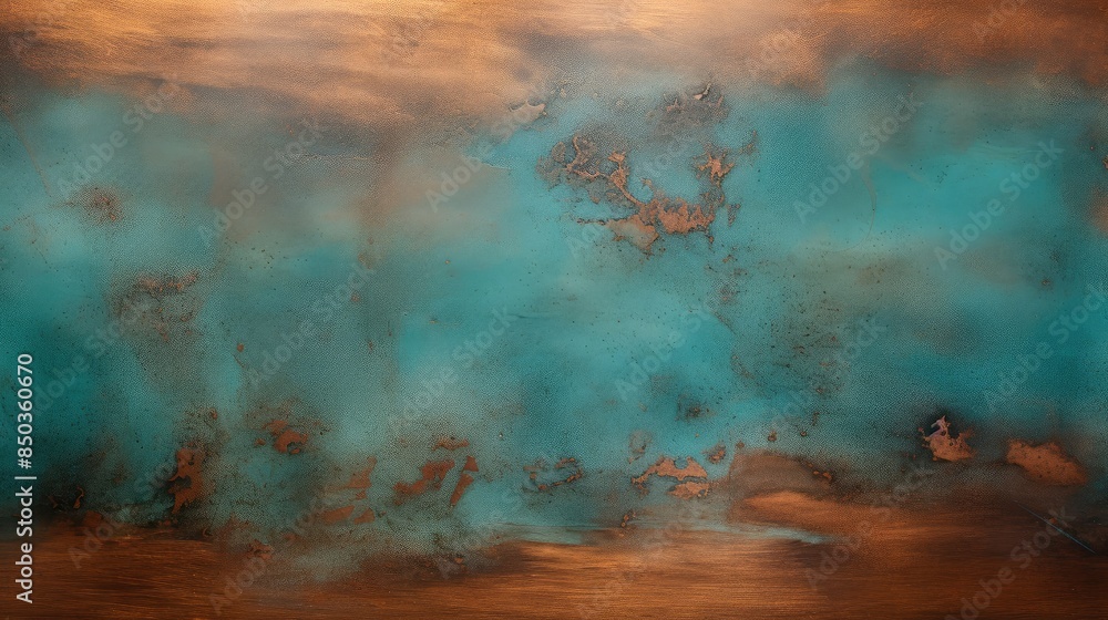 Glinting copper surface with rich patina Glinting copper surface with rich patina
